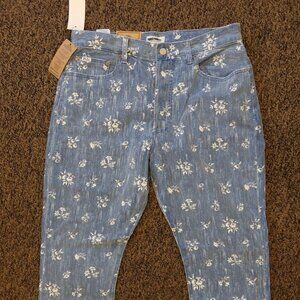 Polo Ralph Lauren Floral Faded Blue Jeans-WOMEN- Size 31